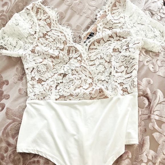 Boohoo Tops - Boohoo Laced Bodysuit
